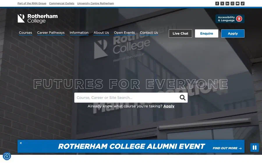 RNN Group website after the rebuild